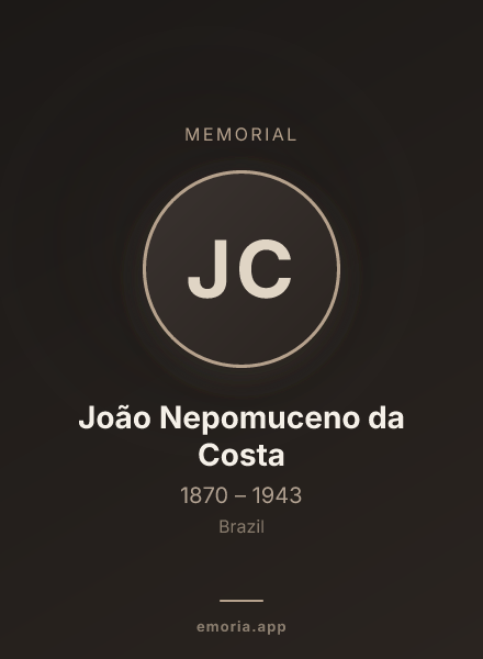 Memorial portrait of João Nepomuceno da Costa