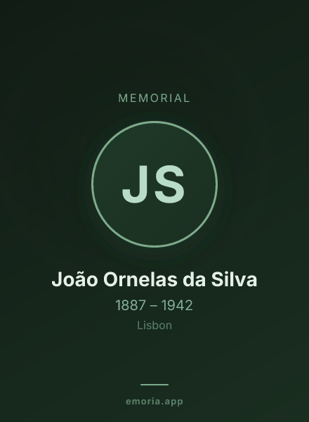 Memorial portrait of João Ornelas da Silva