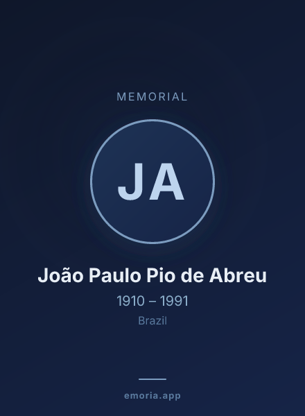 Memorial portrait of João Paulo Pio de Abreu