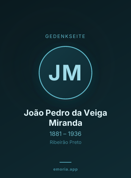 Gedenkportrait von João Pedro da Veiga Miranda
