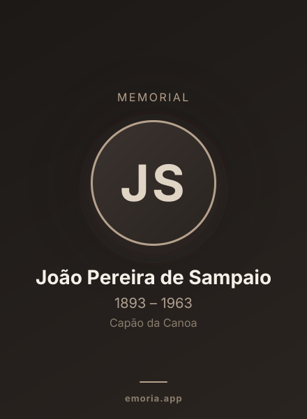 Memorial portrait of João Pereira de Sampaio