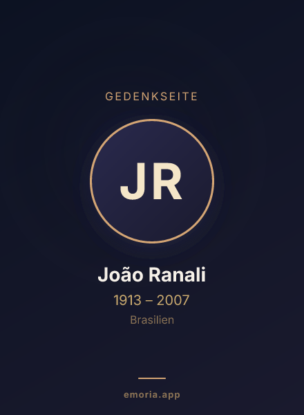 Gedenkportrait von João Ranali
