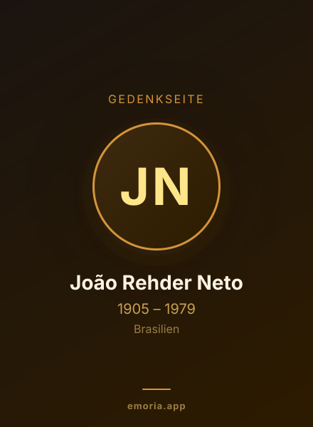 Gedenkportrait von João Rehder Neto