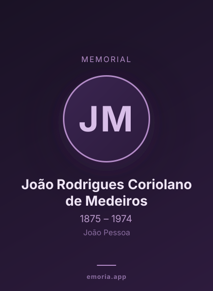 Memorial portrait of João Rodrigues Coriolano de Medeiros