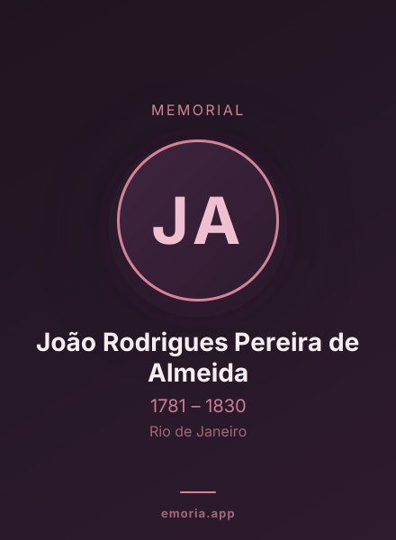 Memorial portrait of João Rodrigues Pereira de Almeida