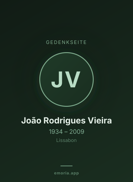 Gedenkportrait von João Rodrigues Vieira