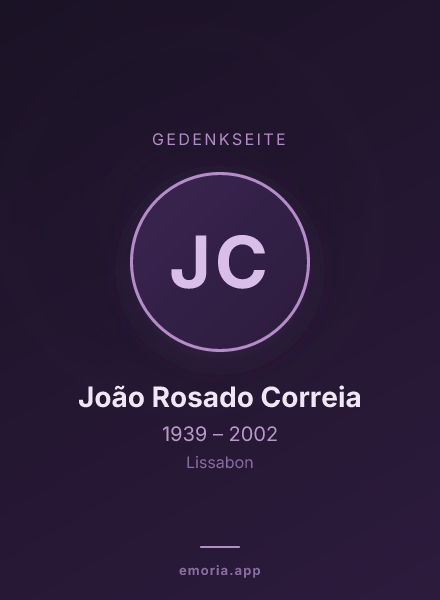 Gedenkportrait von João Rosado Correia
