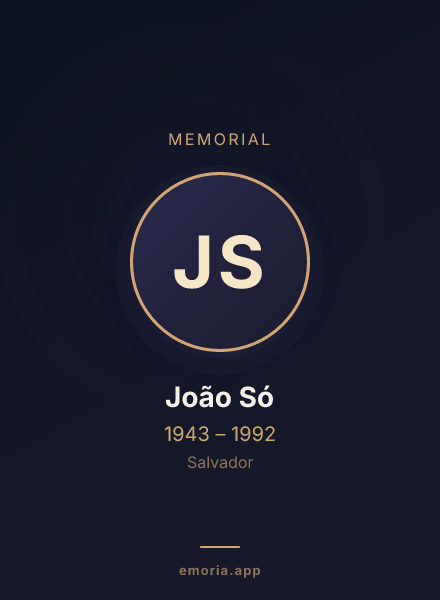 Memorial portrait of João Só