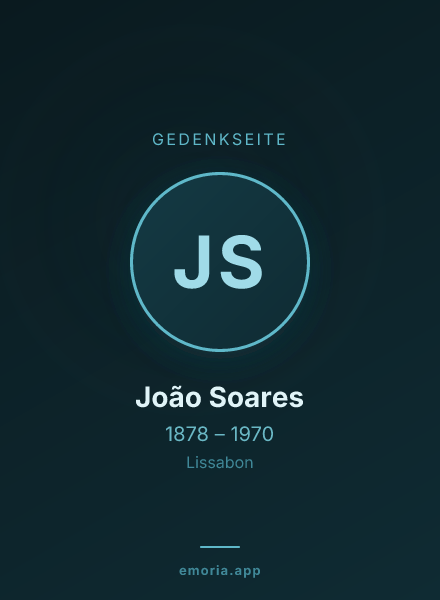 Gedenkportrait von João Soares