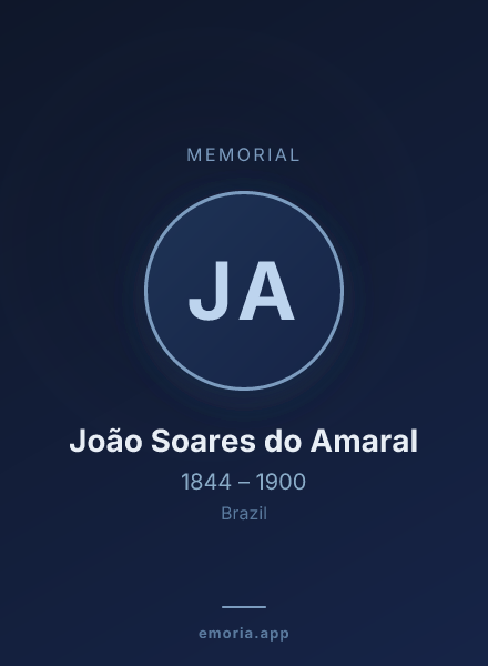 Memorial portrait of João Soares do Amaral