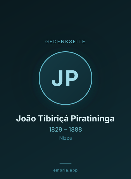 Gedenkportrait von João Tibiriçá Piratininga