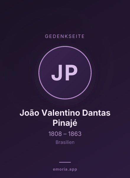 Gedenkportrait von João Valentino Dantas Pinajé