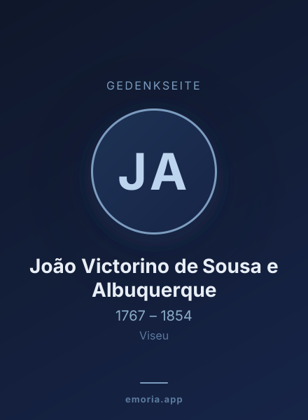 Gedenkportrait von João Victorino de Sousa e Albuquerque