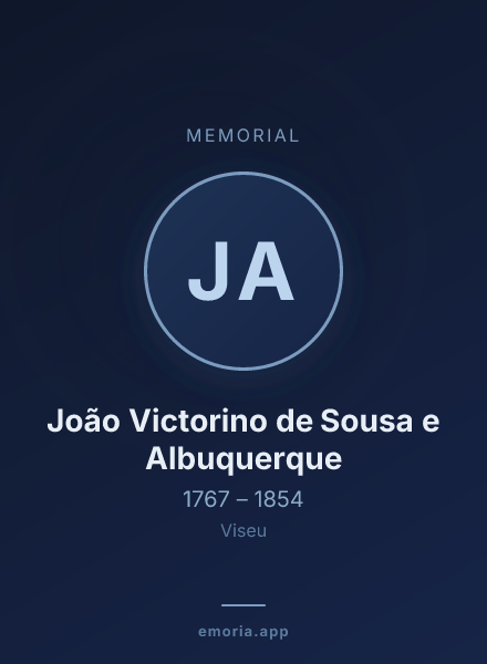 Memorial portrait of João Victorino de Sousa e Albuquerque