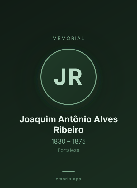 Memorial portrait of Joaquim Antônio Alves Ribeiro