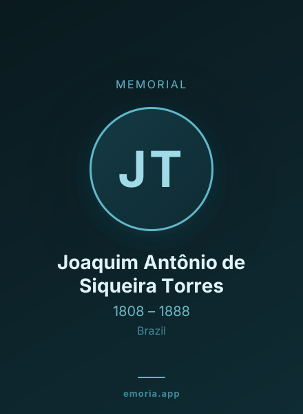 Memorial portrait of Joaquim Antônio de Siqueira Torres