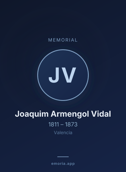 Memorial portrait of Joaquim Armengol Vidal