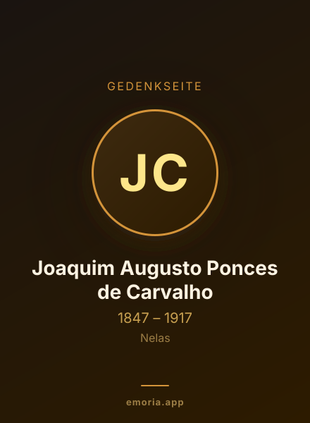 Gedenkportrait von Joaquim Augusto Ponces de Carvalho
