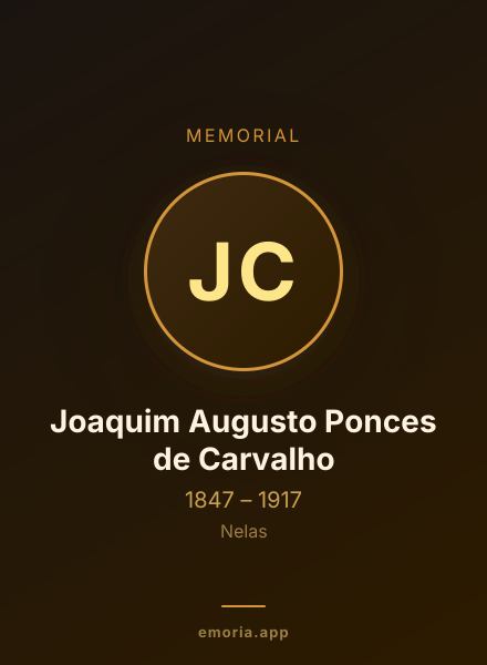 Memorial portrait of Joaquim Augusto Ponces de Carvalho