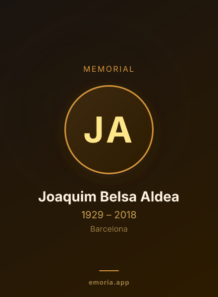 Memorial portrait of Joaquim Belsa Aldea
