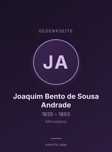 Gedenkportrait von Joaquim Bento de Sousa Andrade