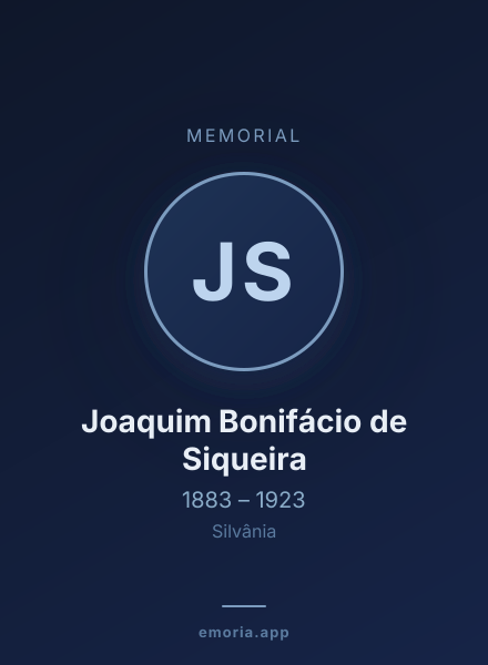 Memorial portrait of Joaquim Bonifácio de Siqueira