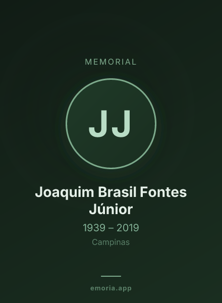 Memorial portrait of Joaquim Brasil Fontes Júnior