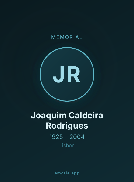 Memorial portrait of Joaquim Caldeira Rodrigues