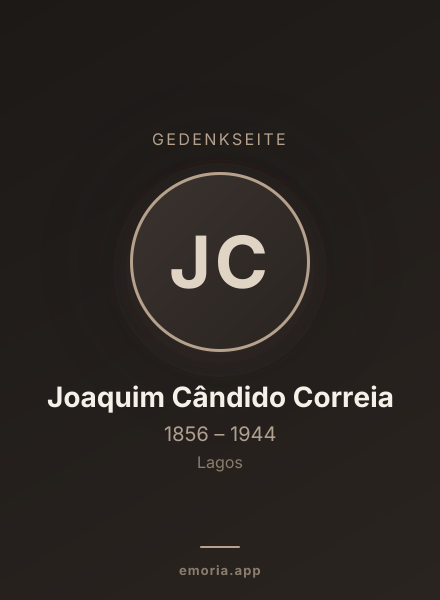 Gedenkportrait von Joaquim Cândido Correia
