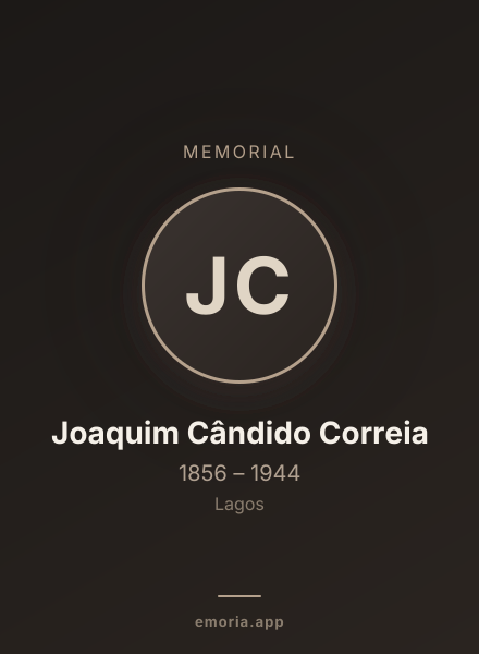 Memorial portrait of Joaquim Cândido Correia