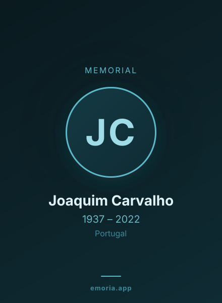 Memorial portrait of Joaquim Carvalho