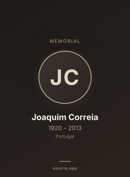 Memorial portrait of Joaquim Correia
