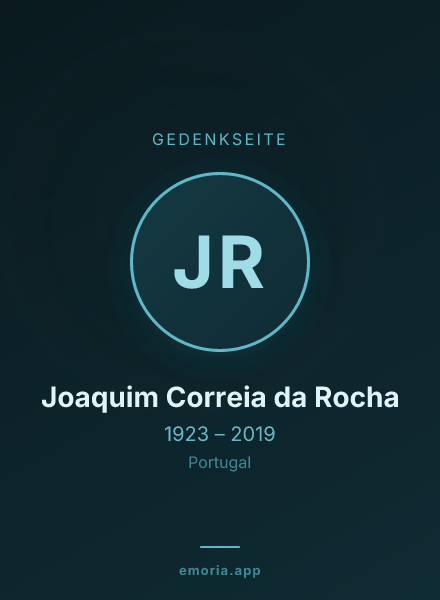 Gedenkportrait von Joaquim Correia da Rocha