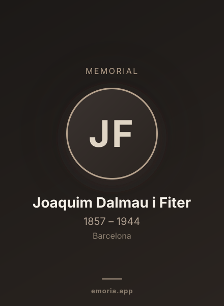 Memorial portrait of Joaquim Dalmau i Fiter