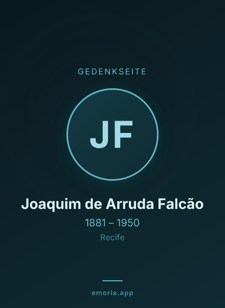 Gedenkportrait von Joaquim de Arruda Falcão