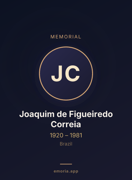 Memorial portrait of Joaquim de Figueiredo Correia