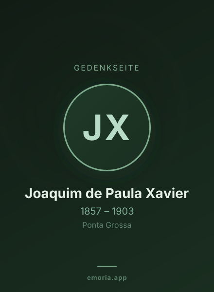 Gedenkportrait von Joaquim de Paula Xavier