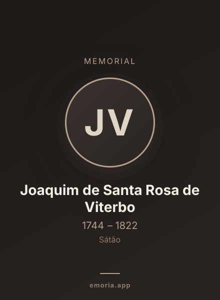 Memorial portrait of Joaquim de Santa Rosa de Viterbo