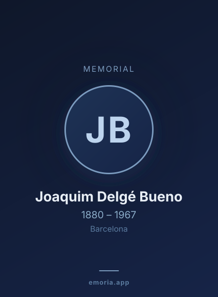 Memorial portrait of Joaquim Delgé Bueno