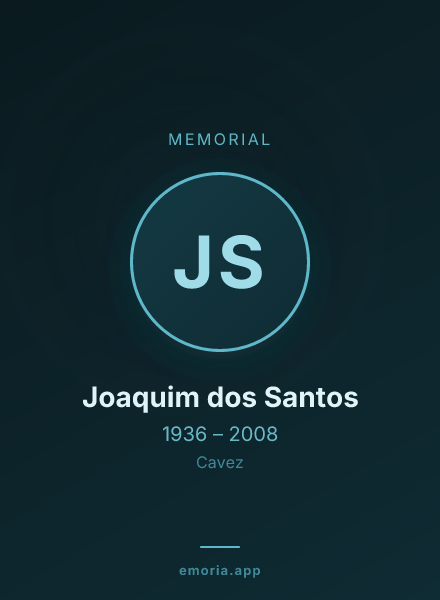 Memorial portrait of Joaquim dos Santos