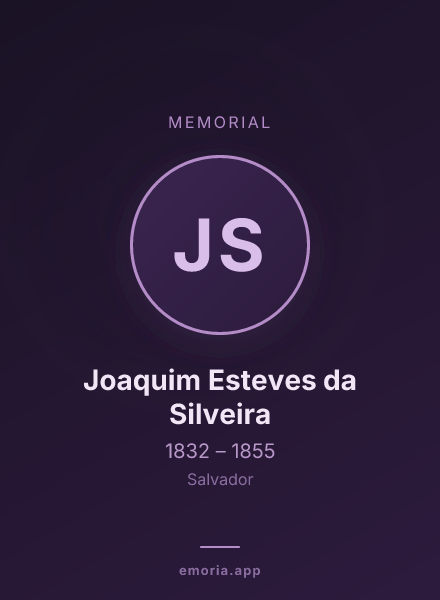 Memorial portrait of Joaquim Esteves da Silveira