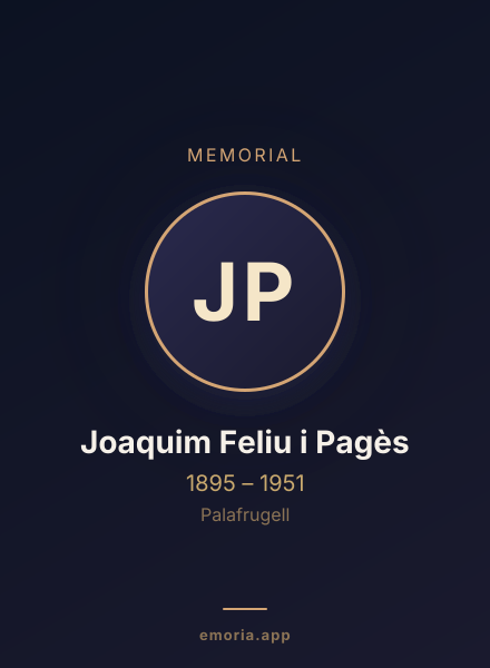 Memorial portrait of Joaquim Feliu i Pagès