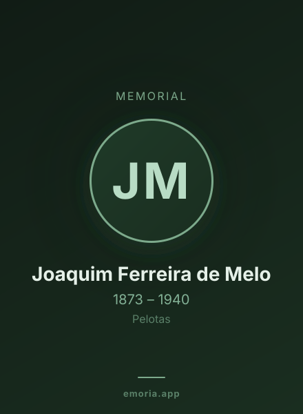 Memorial portrait of Joaquim Ferreira de Melo