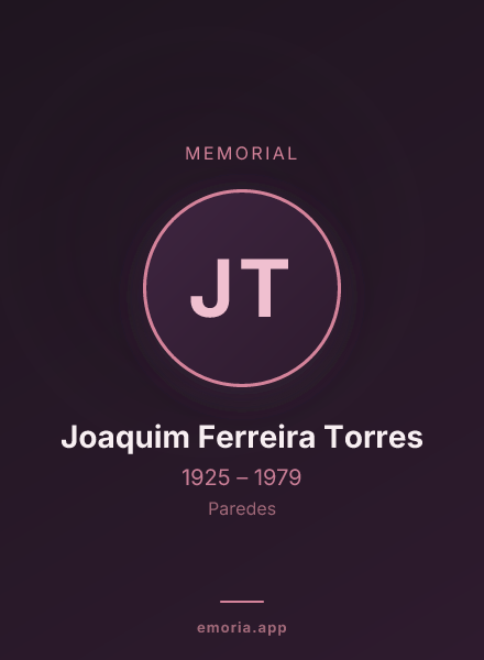 Memorial portrait of Joaquim Ferreira Torres