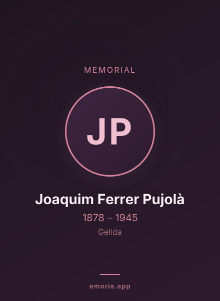 Memorial portrait of Joaquim Ferrer Pujolà
