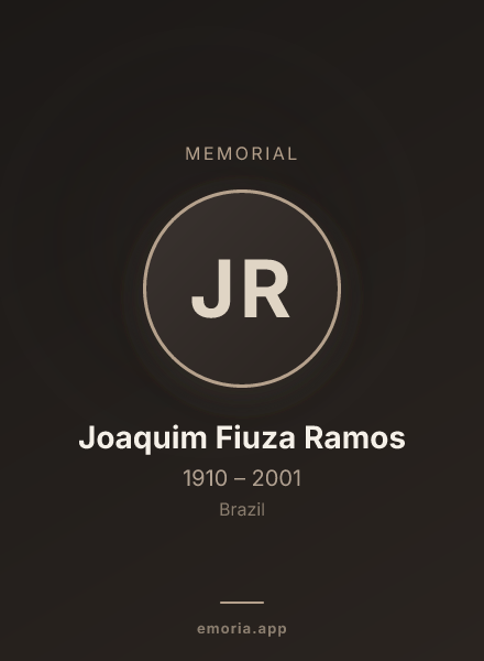 Memorial portrait of Joaquim Fiuza Ramos