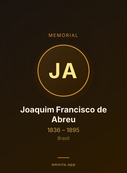 Memorial portrait of Joaquim Francisco de Abreu