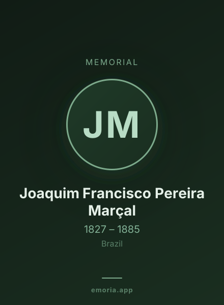 Memorial portrait of Joaquim Francisco Pereira Marçal