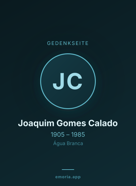 Gedenkportrait von Joaquim Gomes Calado