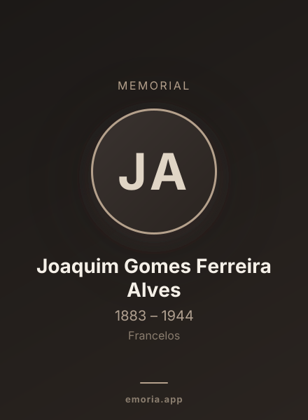 Memorial portrait of Joaquim Gomes Ferreira Alves